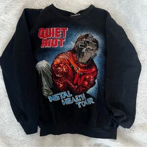 80s vintage quiet riot metal health tour sweatshirt